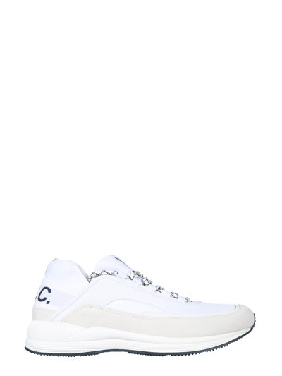 Shop Apc Run Around Sneakers In Bianco