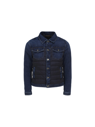 Shop Moorer Jacket In Blu