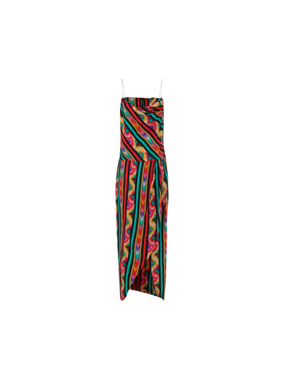 Shop Balmain Dress In Multicolor
