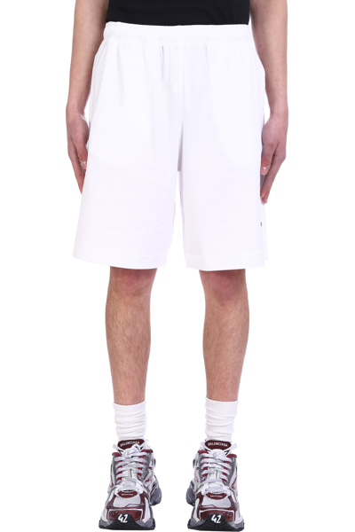Shop Vetements Shorts In White Cotton