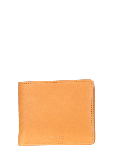 Shop Il Bisonte Leather Bifold Wallet In Beige