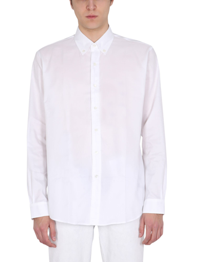 Shop Maison Margiela Shirt With Pointed Collar In Bianco
