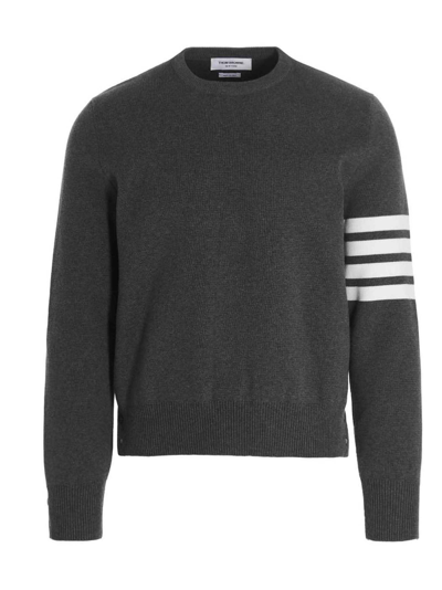 Shop Thom Browne 4 Bar Sweater In Grey