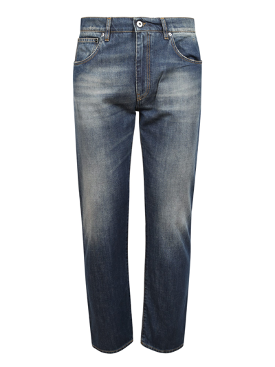 Shop 14 Bros Straight Trousers In Blue