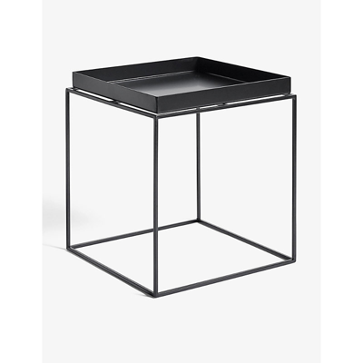 Shop Hay Black Cube Powder-coated Steel Tray Table 40cm X 40cm