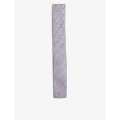 Shop Ted Baker Kallino Knitted Tie In Lilac
