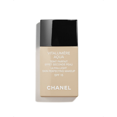 Shop Chanel Beige Desert Vitalumière Aqua Ultra-light Skin Perfecting Makeup Spf 15
