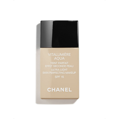 Shop Chanel Beige Tendre Vitalumière Aqua Ultra-light Skin Perfecting Makeup Spf 15 30ml