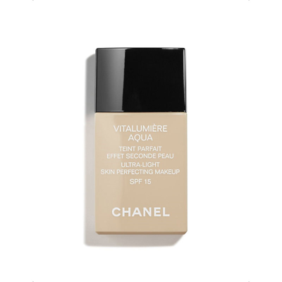Shop Chanel Beige Sable Vitalumière Aqua Ultra-light Skin Perfecting Makeup Spf 15 30ml