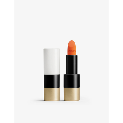 Shop Hermes Rouge  Matte Lipstick 3.5g In 33 Orange Boite
