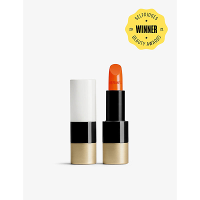 Shop Hermes 33 Orange Boite Rouge Hermès Satin Lipstick