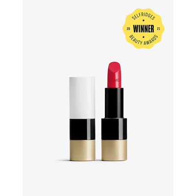 Shop Hermes 66 Rouge Piment Rouge Hermès Satin Lipstick 3.5g