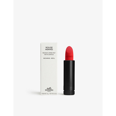 Shop Hermes Rouge  Matte Lipstick Refill 3.5g In 64 Rouge Casaque