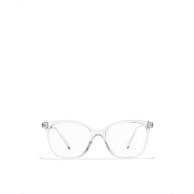 Pre-owned Chanel Womens Grey Butterfly Eyeglasses