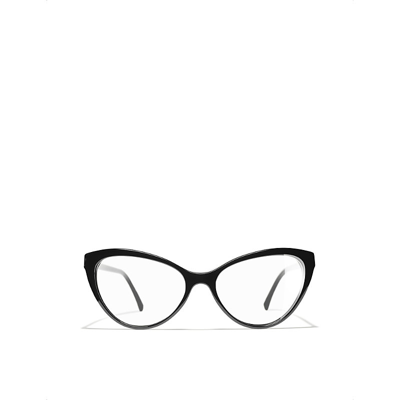 Pre-owned Chanel Black Cat Eye Sunglasses, ModeSens