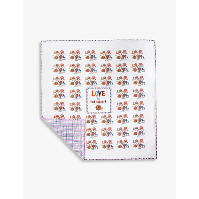 Shop Anna + Nina Love Is The Answer Cotton Bedspread 2.64m X 2.25m