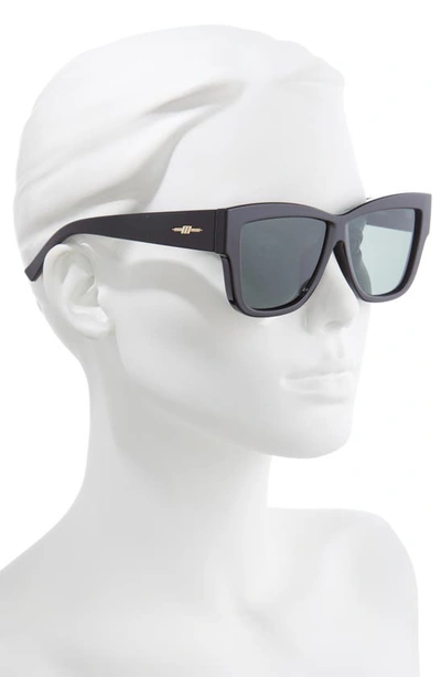 Shop Le Specs Eclipse 57mm Sunglasses In Black/ Khaki