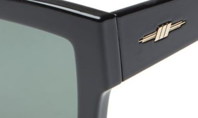 Shop Le Specs Eclipse 57mm Sunglasses In Black/ Khaki