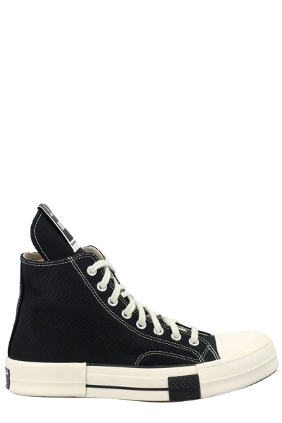 Shop Rick Owens Drkshdw X Converse High Top Sneakers In Black