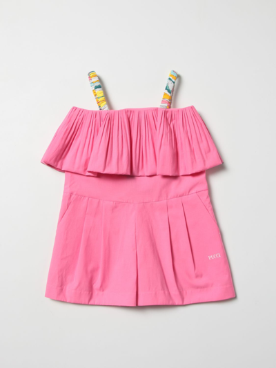Shop Emilio Pucci Kids' Dress In Fuchsia
