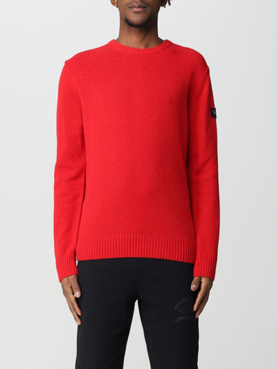 Shop Paul & Shark Wool Jumper With Logo Patch In Red