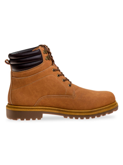 Shop Josmo Men's Avalanche Faux Leather Boots In Wheat