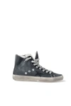 GOLDEN GOOSE Golden Goose Deluxe Brand Cotton Canvas And Leather High-Top Sneakers