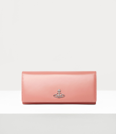Shop Vivienne Westwood Jordan Long Card Holder In Pink