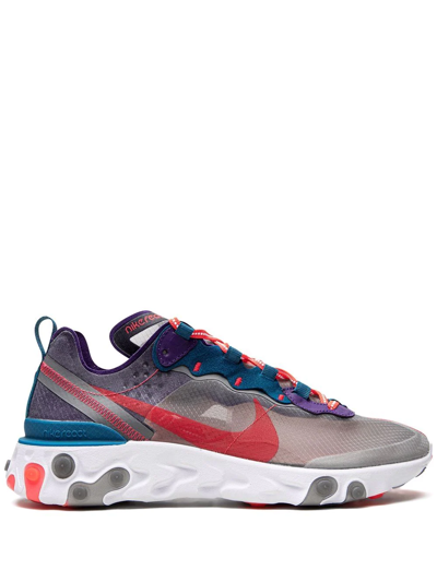 Shop Nike React Element 87 "red Orbit" Sneakers In Multicolour