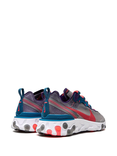Shop Nike React Element 87 "red Orbit" Sneakers In Multicolour