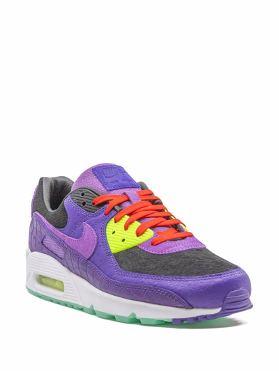 Nike Air Max 90 Low-top Sneakers In Purple