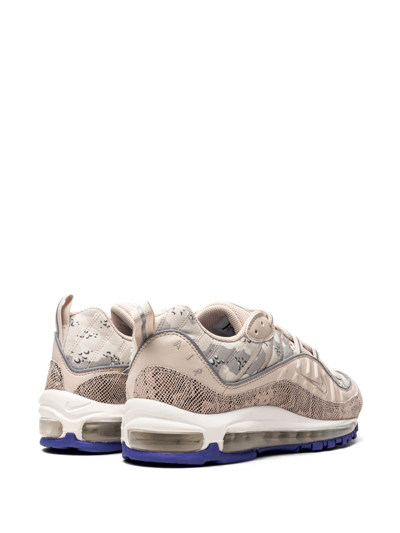 Shop Nike Air Max 98 Prm Sneakers In Neutrals