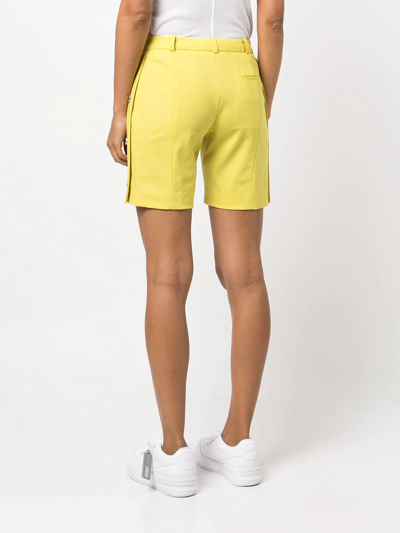 Shop Monse Side-button Tailored Shorts In Yellow