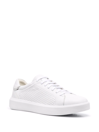 Shop Geox Velletri Low-top Sneakers In White