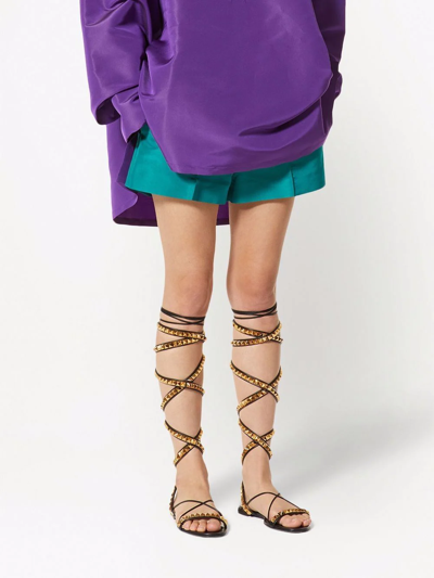 Valentino Short In Faille In Green