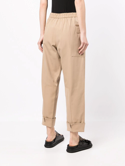 Shop 3.1 Phillip Lim / フィリップ リム Straight-leg Cropped Trousers In Brown