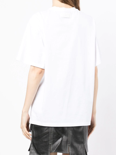 Shop Stella Mccartney Transcend-print Cotton T-shirt In White