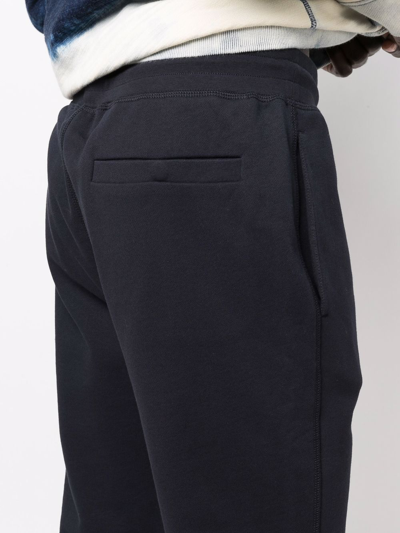 Shop Hugo Boss Drawstring-waist Trousers In Blue
