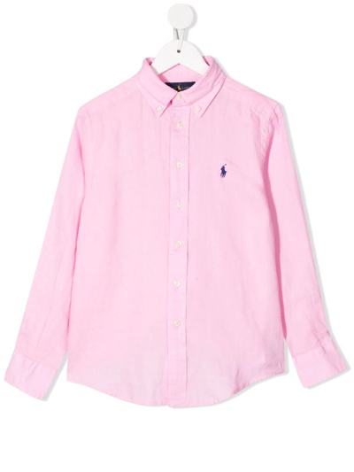 Polo Ralph Lauren Polo Pony Button-down Shirt In Pink