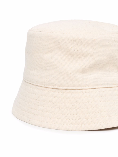 Ruslan Baginskiy Logo Embroidered Bucket Hat In Neutrals