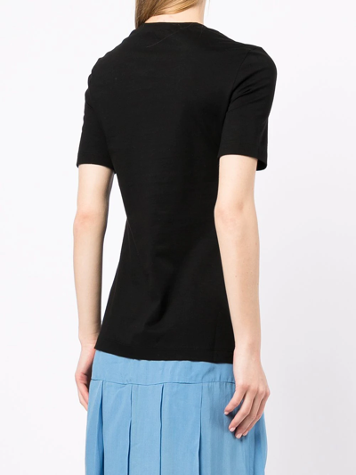 Shop Ermanno Scervino Slim Fit T-shirt In Black