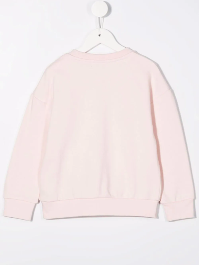 Shop Michael Kors Studded-logo Jumper In Pink