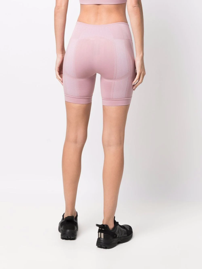 Shop Misbhv Logo-print Compression Shorts In Pink