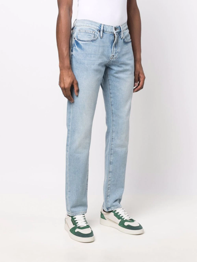 Shop Frame L'home Slim-cut Jeans In Blue