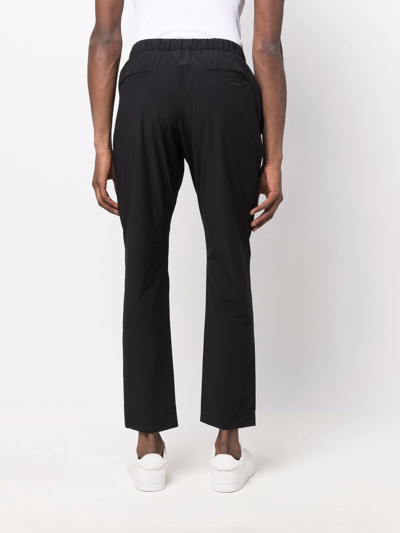 Shop Herno Drawstring-waist Trousers In Black