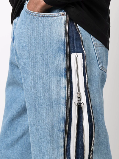 Diesel Side-zip Wide-leg Jeans In Blue | ModeSens
