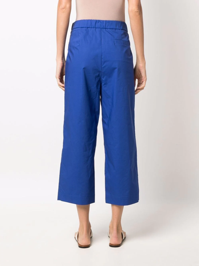 Woolrich Tailored Cropped Trousers In Blue