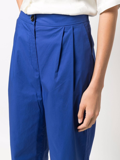 Woolrich Tailored Cropped Trousers In Blue