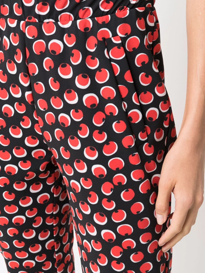 Shop Le Petite Robe Di Chiara Boni Callisto Cropped Trousers In Red