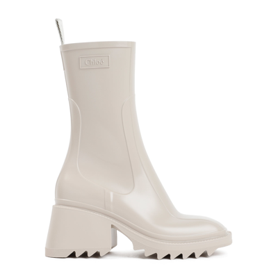 Shop Chloé Betty Rainboots Shoes In Nude &amp; Neutrals